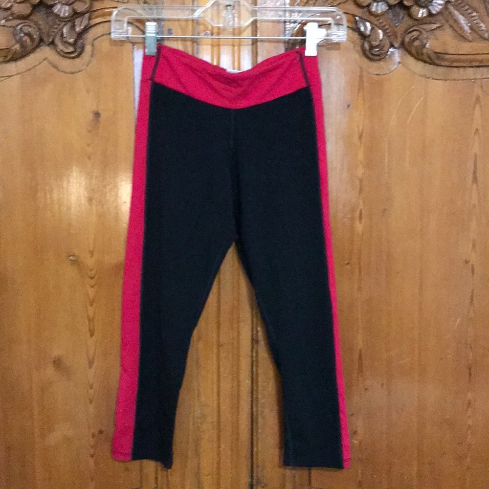 Ecocise Made From Bamboo Black and Red Leggings